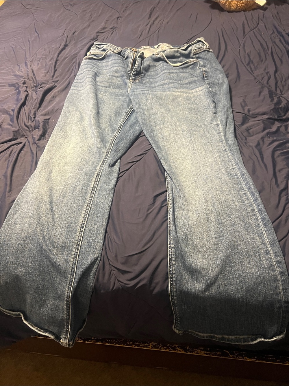 rag & bone Washed Blue Flare Jeans